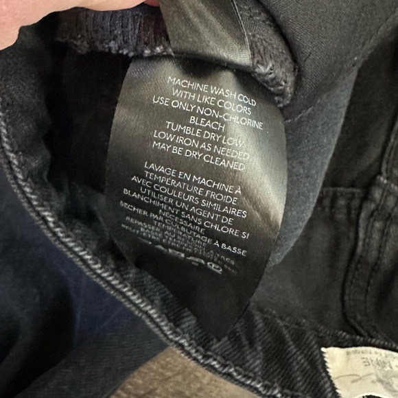 Free People Dakota Straight Leg Jean in Black Sz 29 - Picture 8 of 9